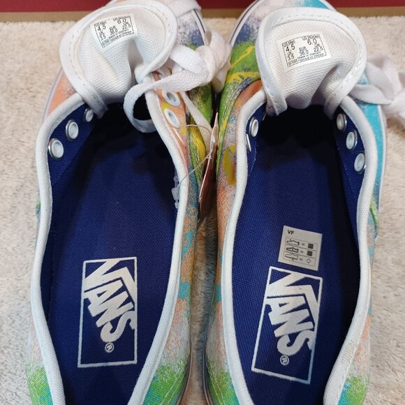 Vans Men's 4.5/Women's 6 Authentic Retro Mart Green/Blue/True White VN0A348A40L - Picture 5 of 12